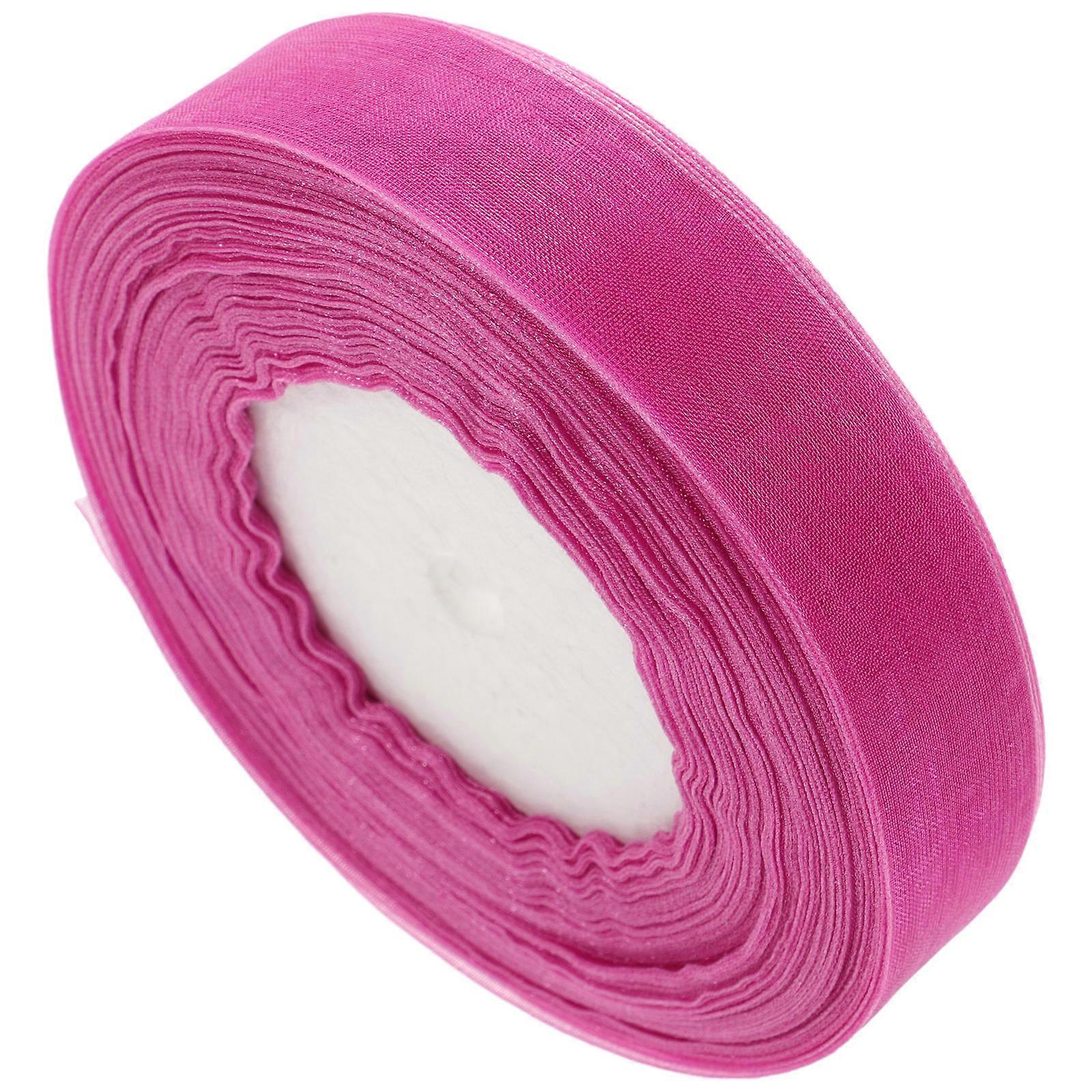 Purple Organza Ribbon Roll for Decorating Made of Premium Polyester Ideal for Crafts and Parties 2CM