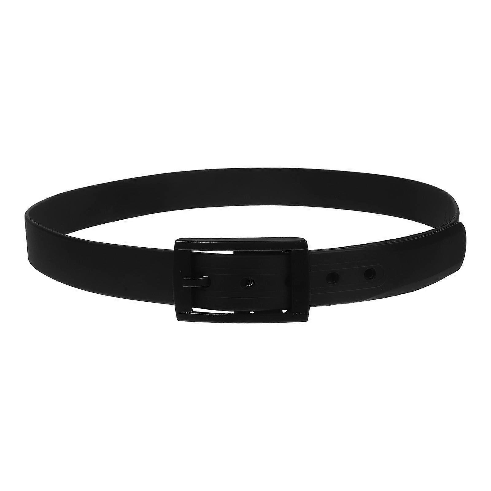 Adjustable Silicone Sports Belt for Men and Women High Elasticity Lightweight Design for Golf and Casual Wear with Comfortable Plastic Buckle