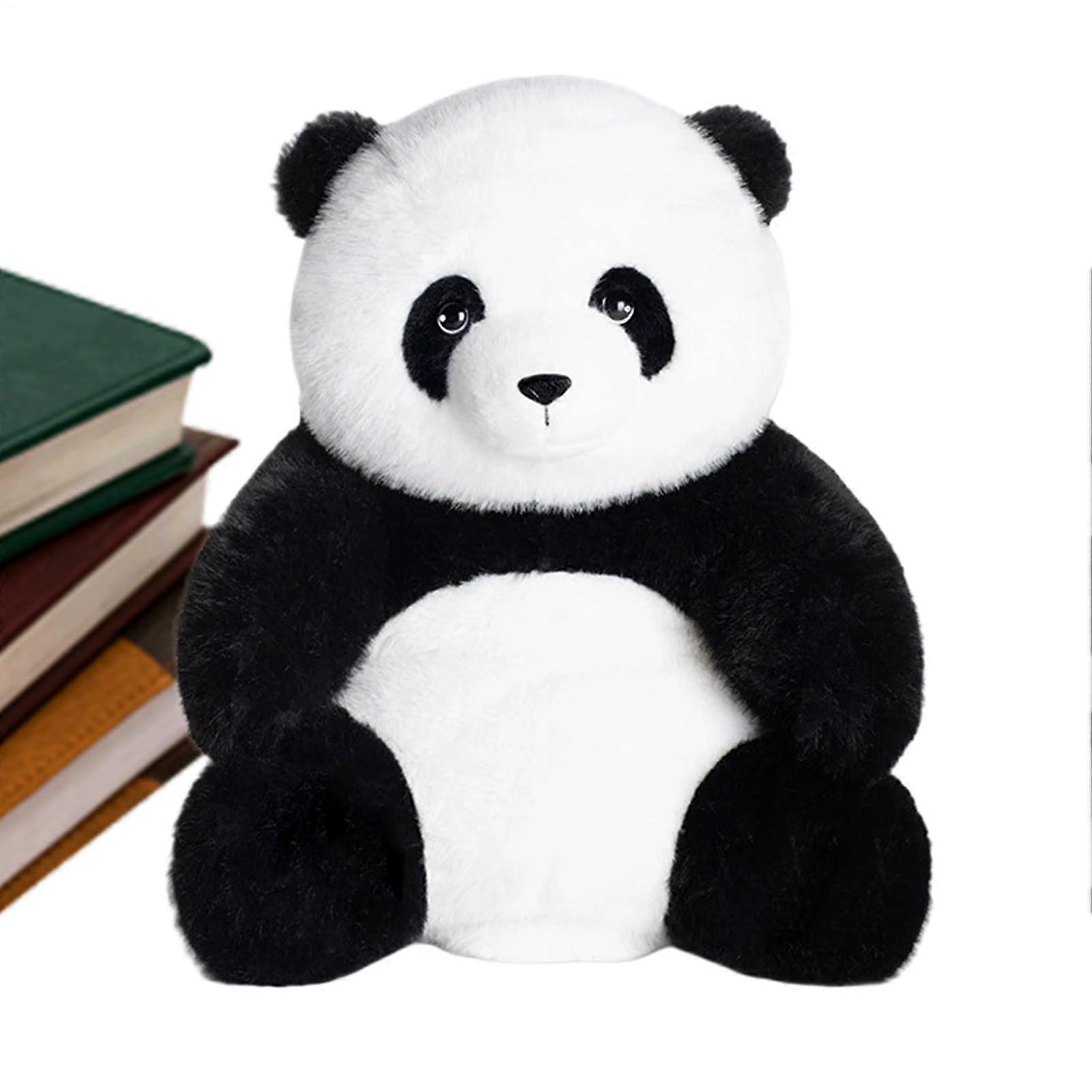 Panda Plush Pillow Soft Plush Toy For Bedtime And Cuddling For Kids And Adults Party Decor Black And White Design