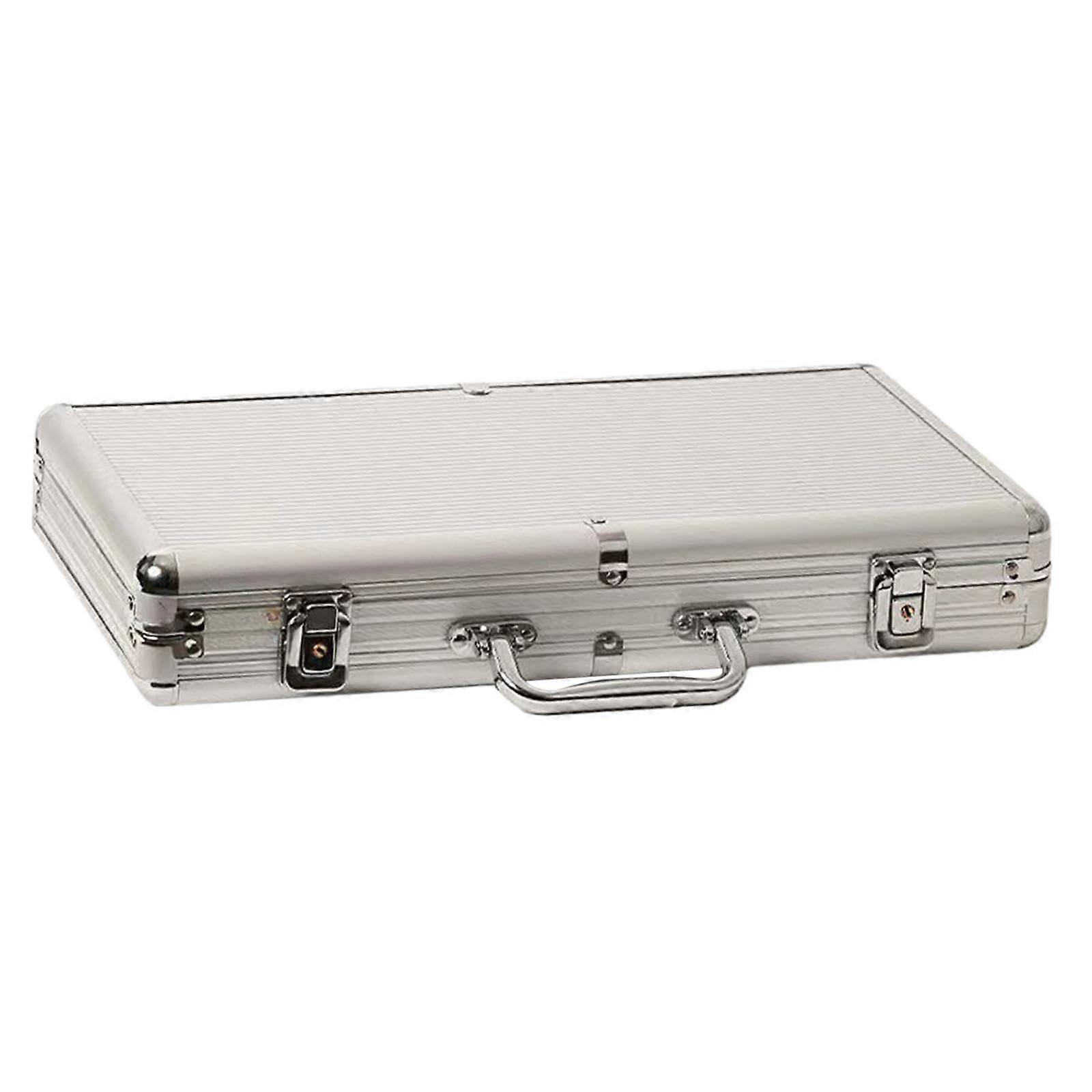 Chip Set Holder Portable Carry Case with Handle - Durable Storage Container for Travel and Home Use for Men and Women