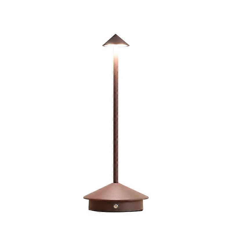 IP54 Indoor-Outdoor LED Desk Lamp – 29cm, EU Standard Plug with Plug-In Charging Base