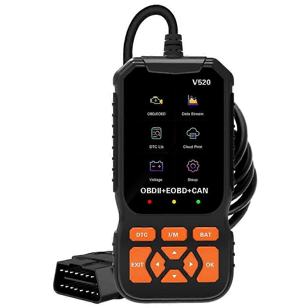V520 2.8 Inch TFT Color Screen OBD2 Car Diagnostic Scanner for 1996 and Later Vehicles Engine Check Fault Codes Reader
