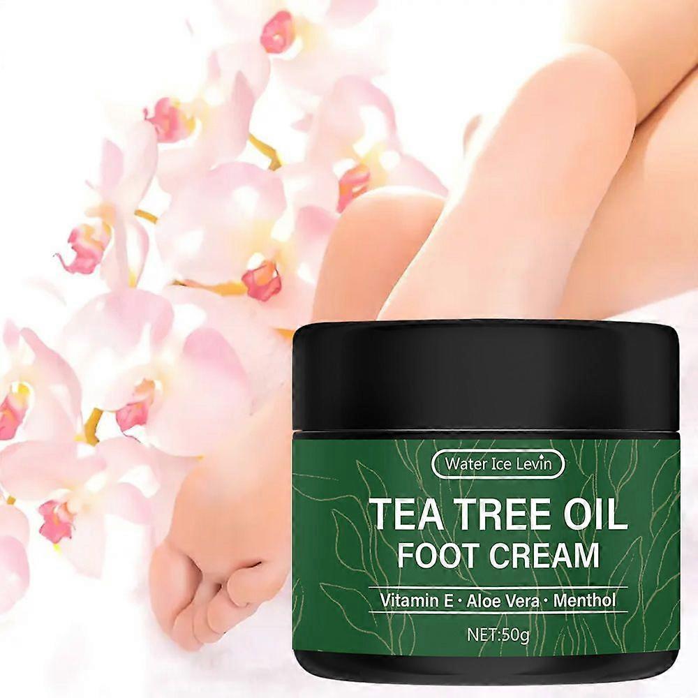Creme para os Pés com Óleo de Tea Tree 100% Puro - Remove Calos, Para Pés Secos e Rachalados, Mãos, Calcanhares, Cotovelo, Unhas e Joelhos - Suaviza & Hidrata a Pele, Soothi