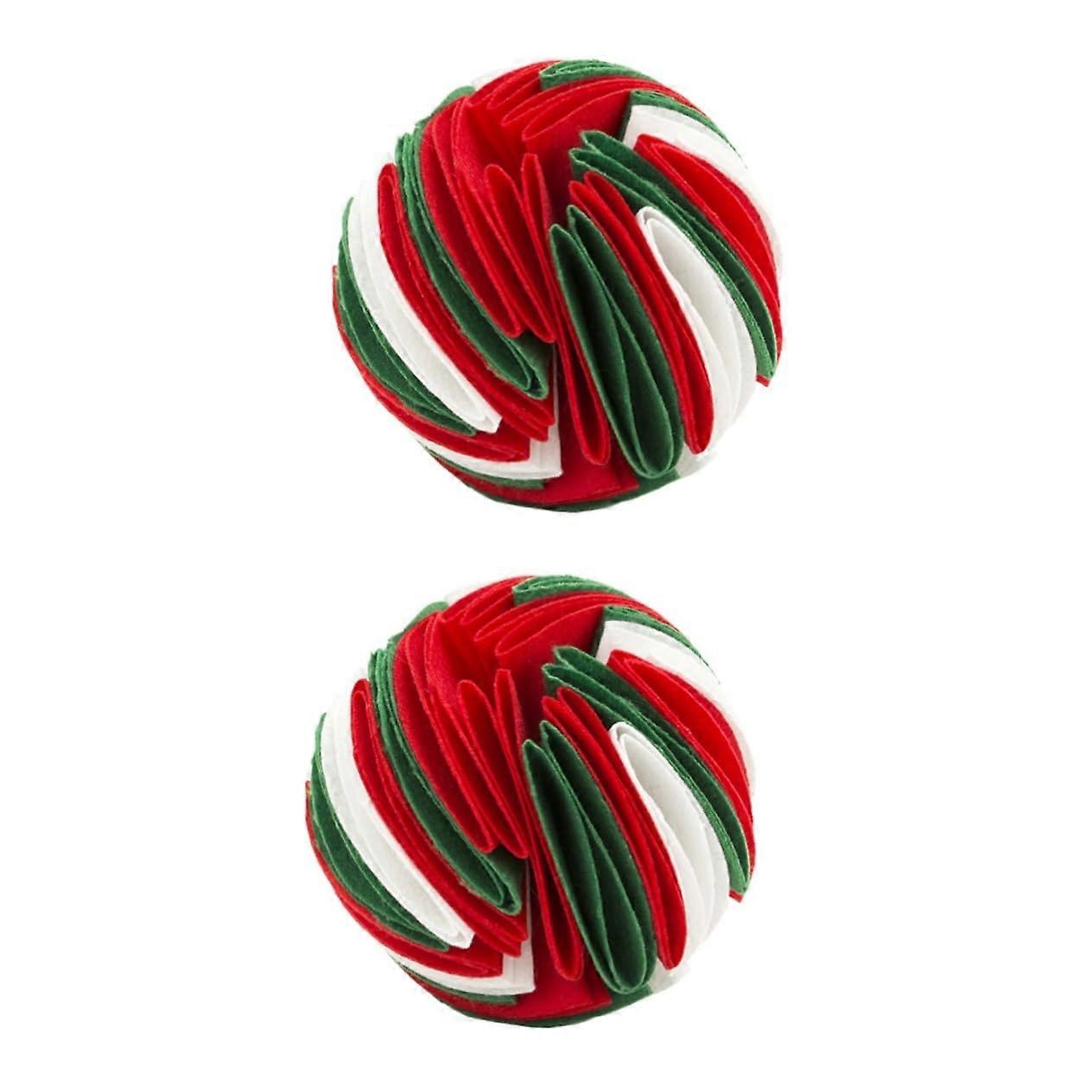2pcs Pet Dog Sniff Toy Colorful Chewing and Molar Plaything for Dogs Interactive Slow Feeder Attractive Feeding Improves Coordination and Health
