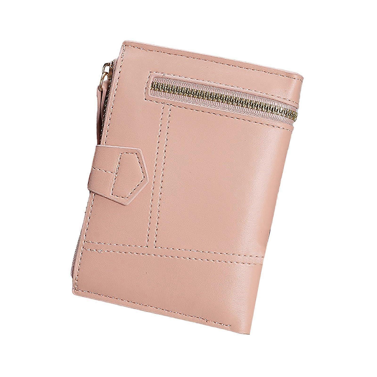 Two Women's Purses Multi-Coloured Design Plain Yellow Pink One Size Optional Layered Style