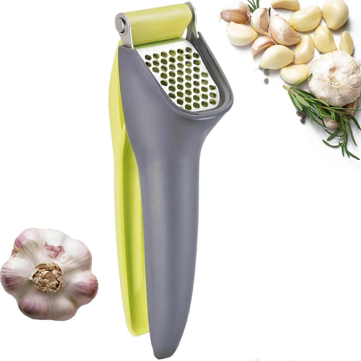 Garlic Press – Garlic Crusher with Ergonomic Handle, Garlic Mincer for Easy Garlic Peeling  Crushing –  for Home  Professional Use