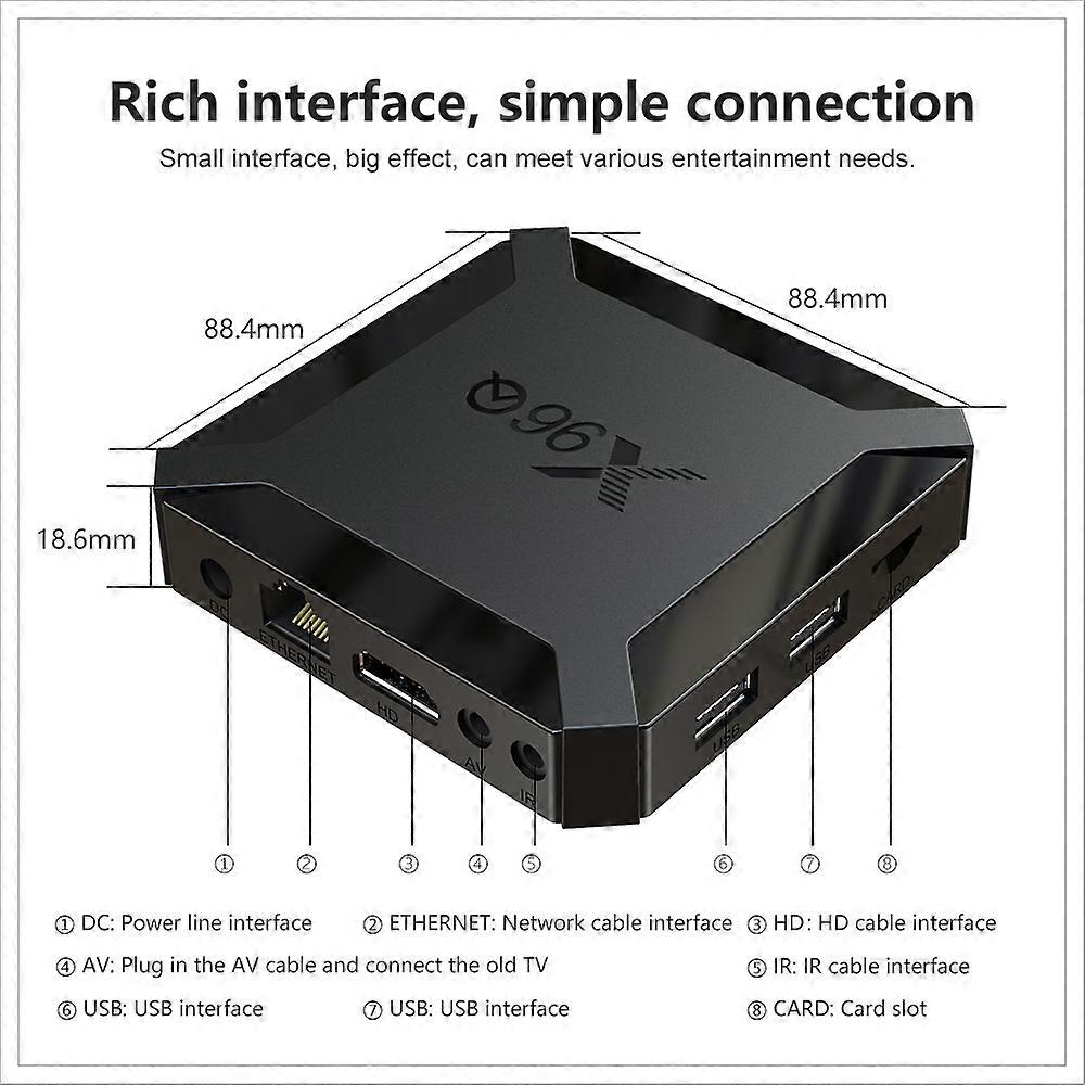 X96Q Android 10.0 TV Box - Allwinner H313 Quad Core, 4K 3D, Expandable Memory Support