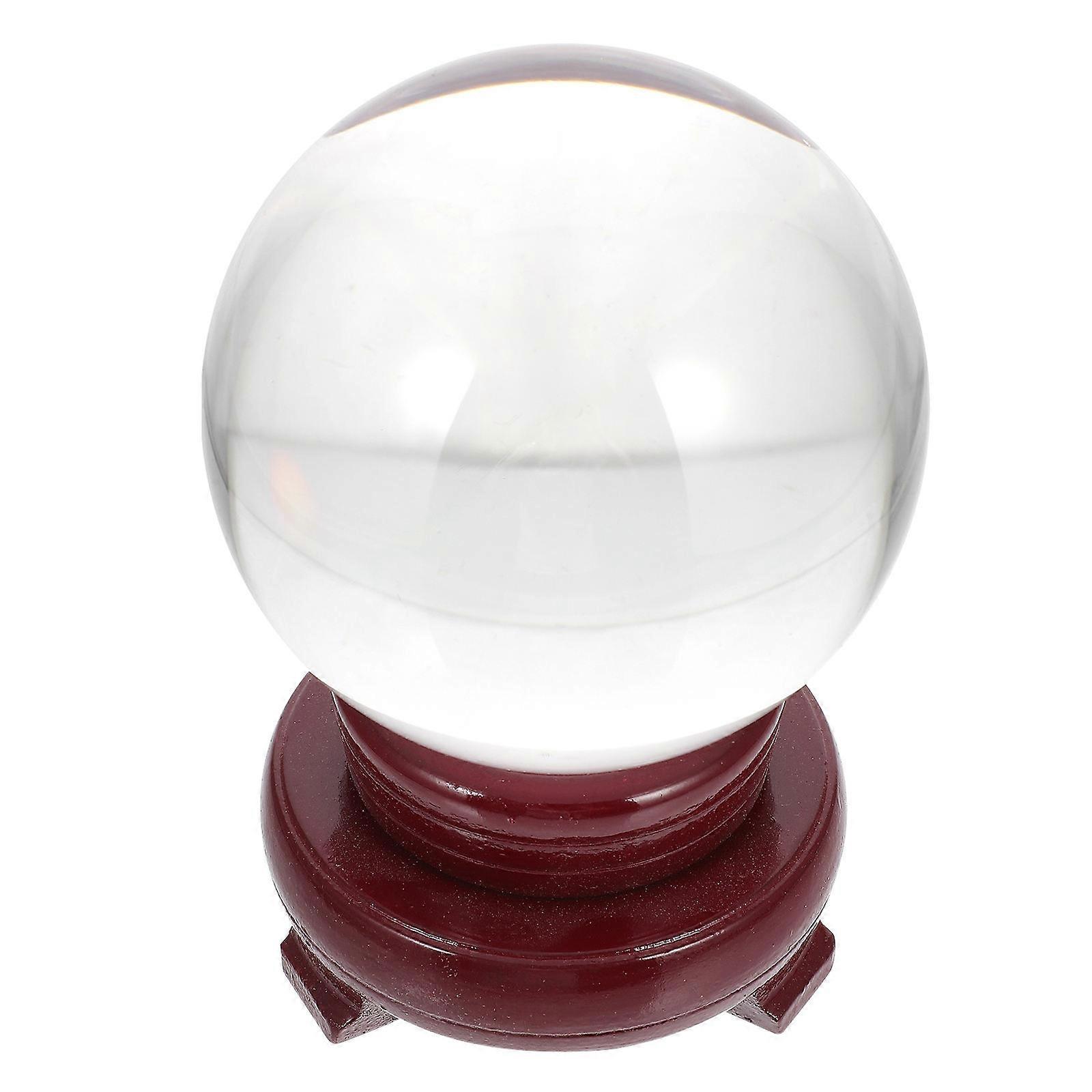 Sfera di cristallo decorazione ornamento in pietra arredamento per interni cristallo artificiale trasparente 1 set