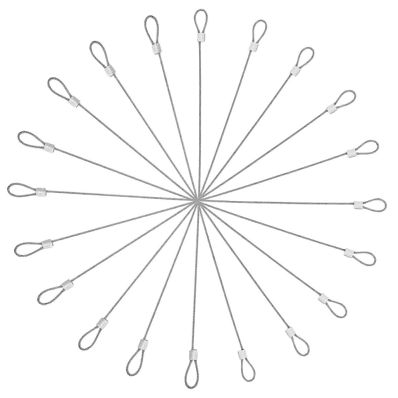 10pcs Crimping Loop Cable Wire Stainless Steel Wire Rope Security Cable Wire With Loop