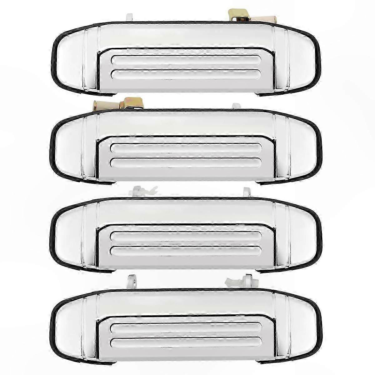 Chrome Door Handle Trim Compatible with Mitsubishi Pajero 1992-1997 SUV Models Stylish Accessory for Exterior Enhancement