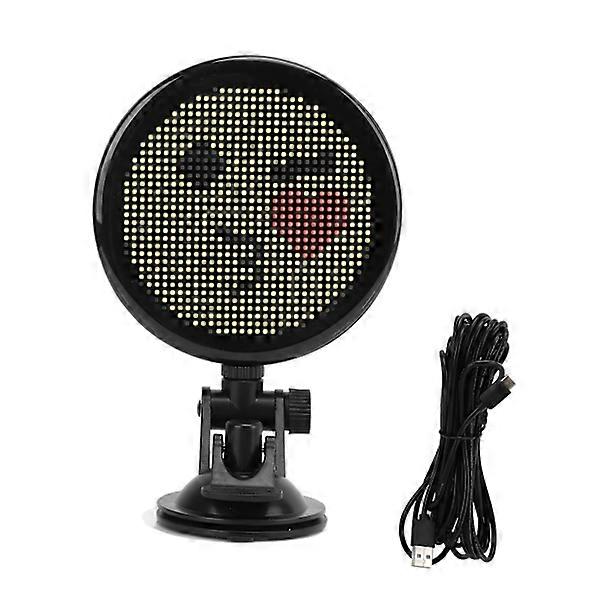 12V LED Car Display with Bluetooth Control Full Color Interactive Screen with 32 x 32 Programmable LED Lights