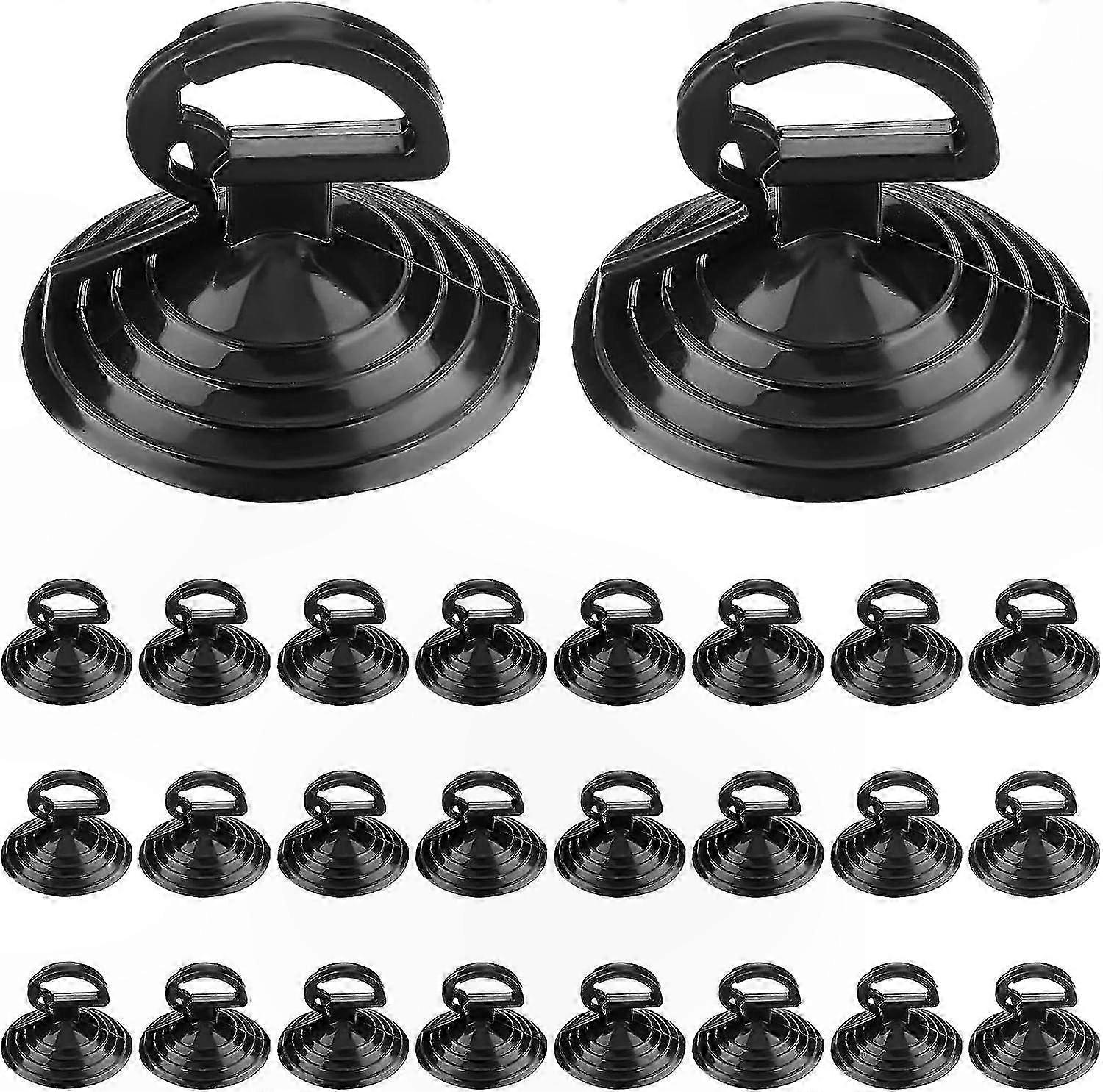 24-Pack Small PVC Suction Cups for Auto Sunshade, Windshield, and Window Accessories