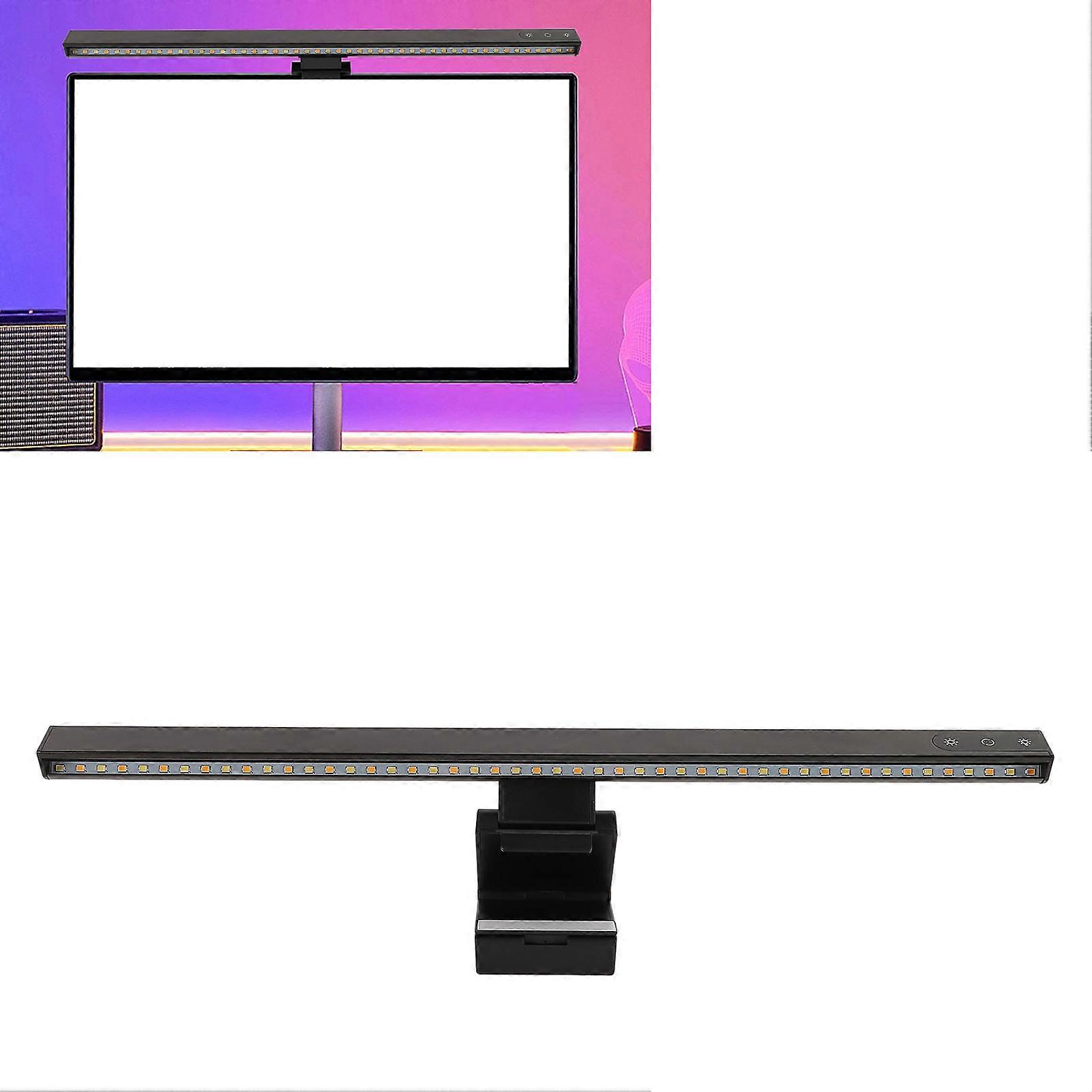 Computer Light Bar USB C 15 Modes Touch Control Black 16.5x3.9x2.1in