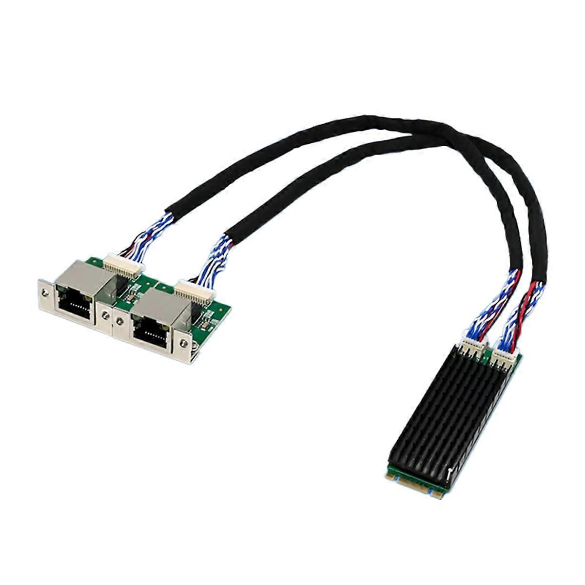 Scheda Ethernet Gigabit 2.5G di livello industriale ST7465 M.2 B+M I226-T2