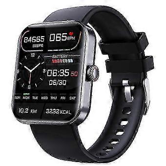 F57L Smartwatch with Blood Pressure & Glucose Monitoring for Men & Women Fitness Tracker in Black Color