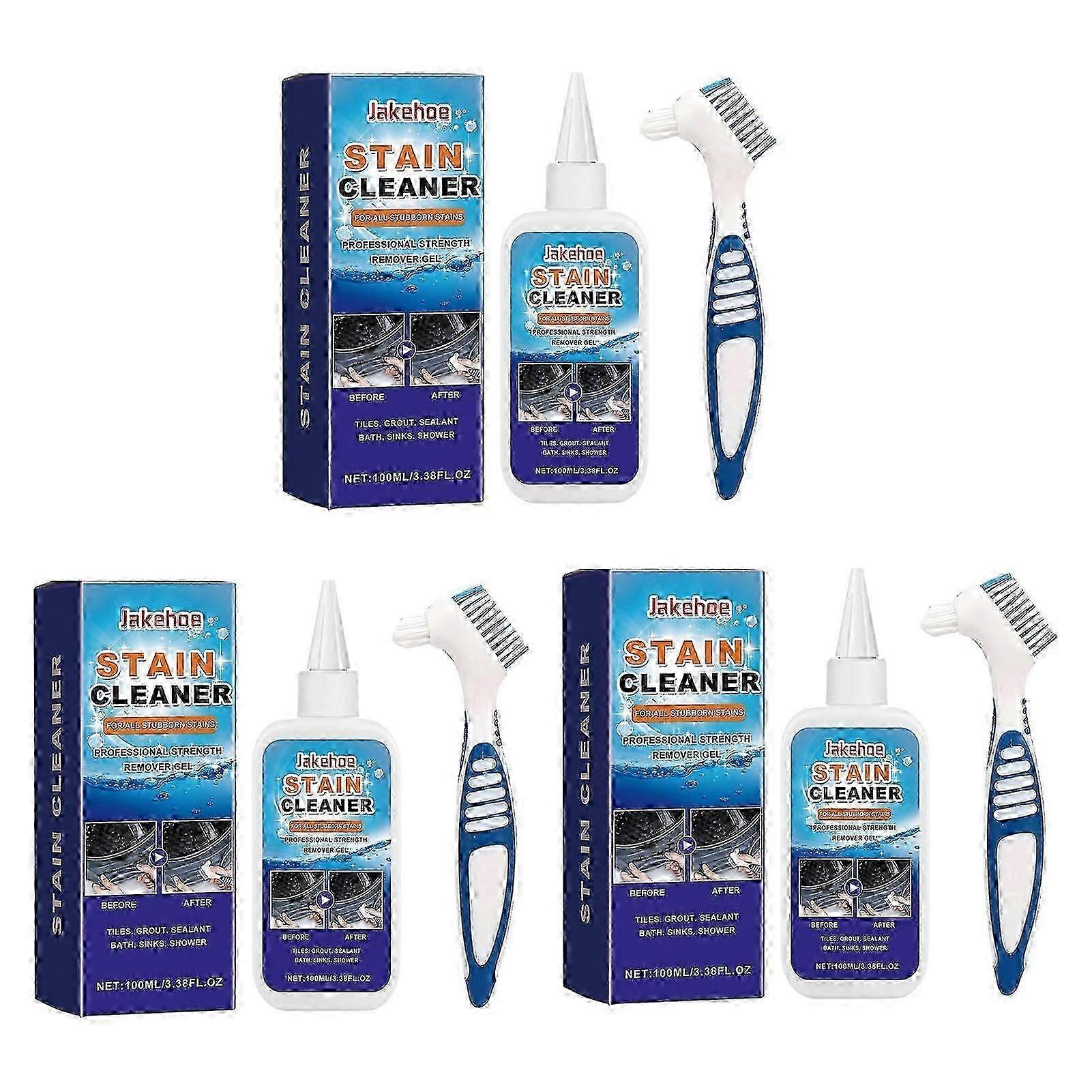 Stain remover gel for sinks and grout