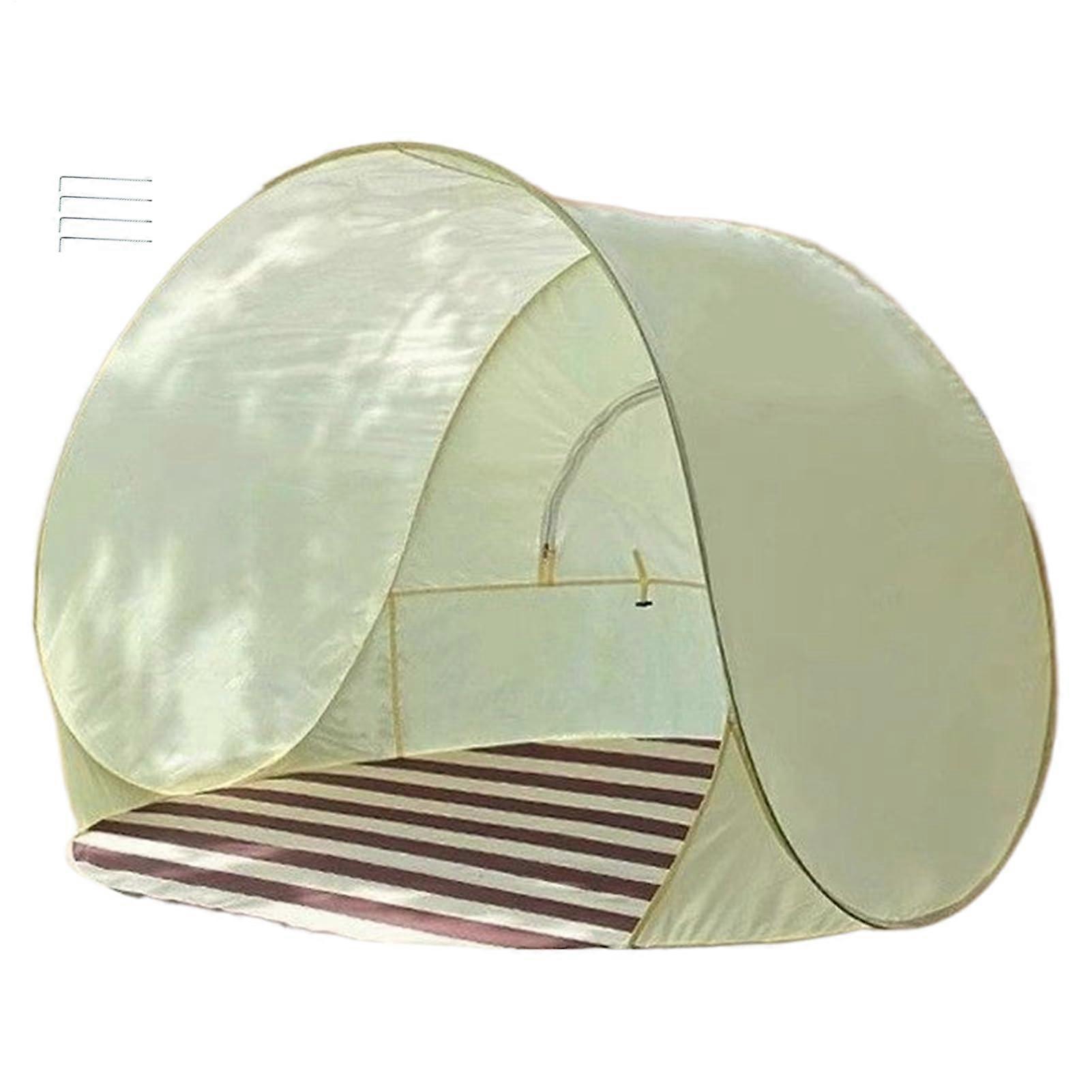 Foldable Beach Tent Automatic Folding Canopy Mesh Breathable Sun Shelter For Backyard Poolside Travel Family Outing