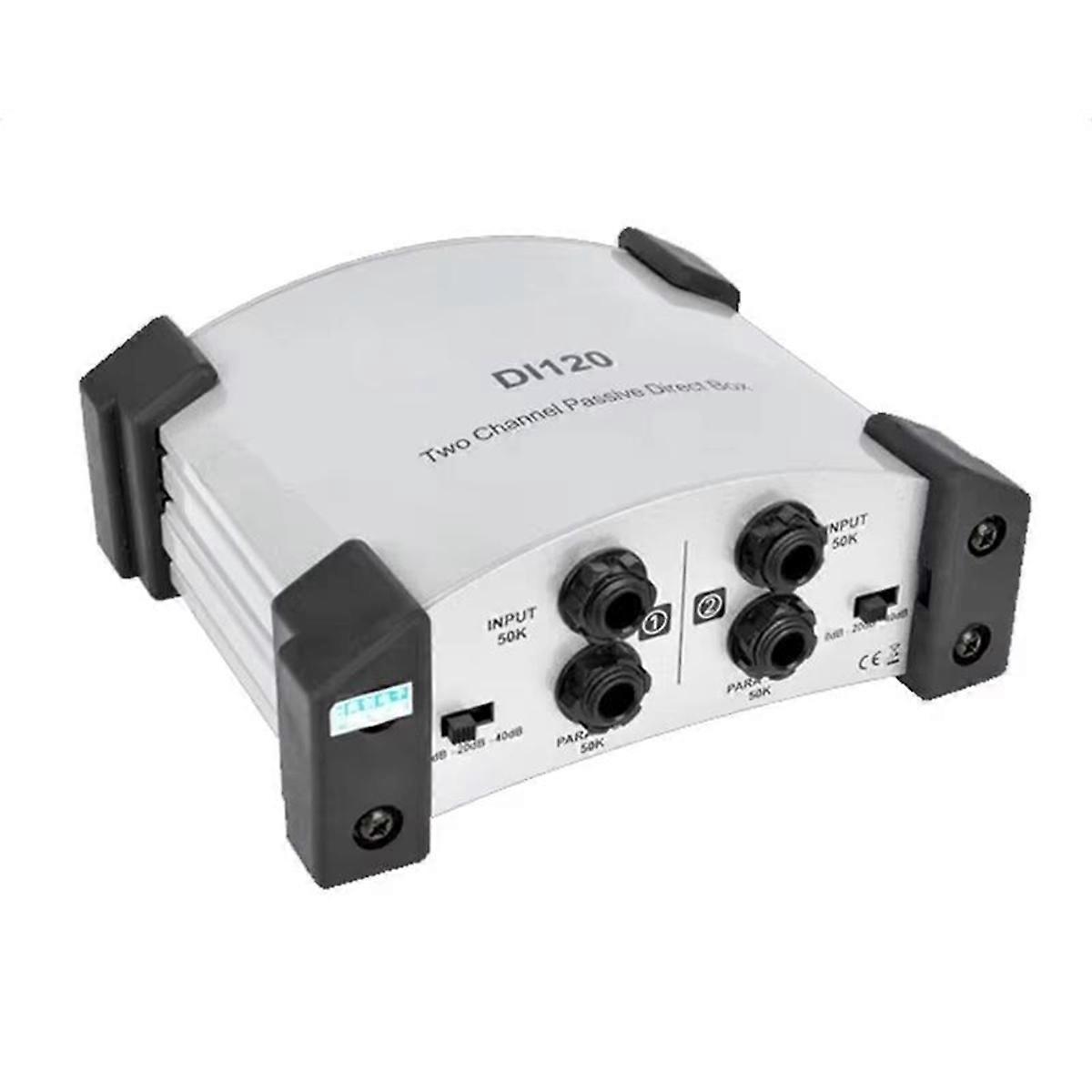DI-120 DI Direct Box Two-Channel Passive Direct Box for Keyboard,Acoustic and Electric Guitar