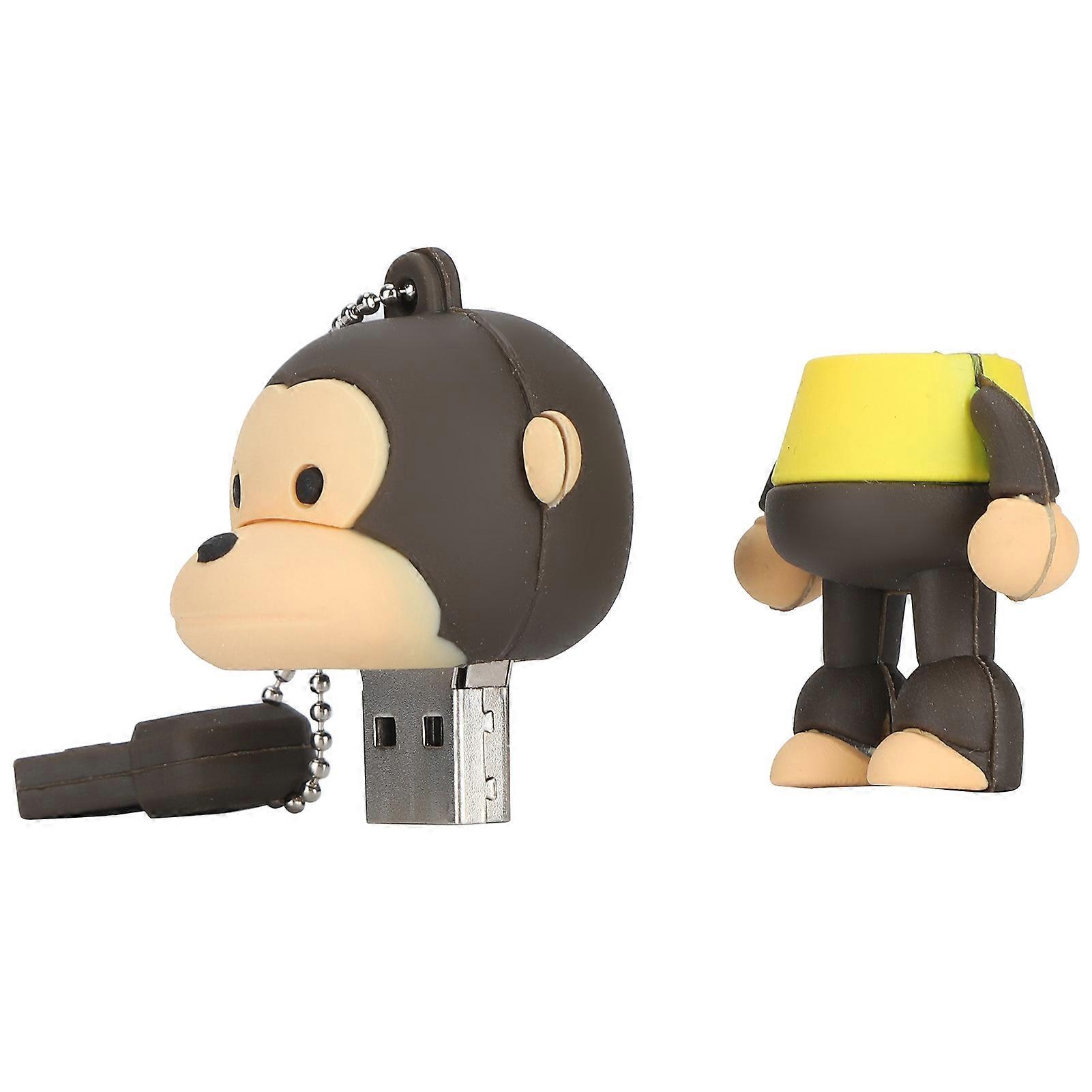 Cartoon Monkey USB 2.0 Flash Drive 1GB PVC Portable Storage