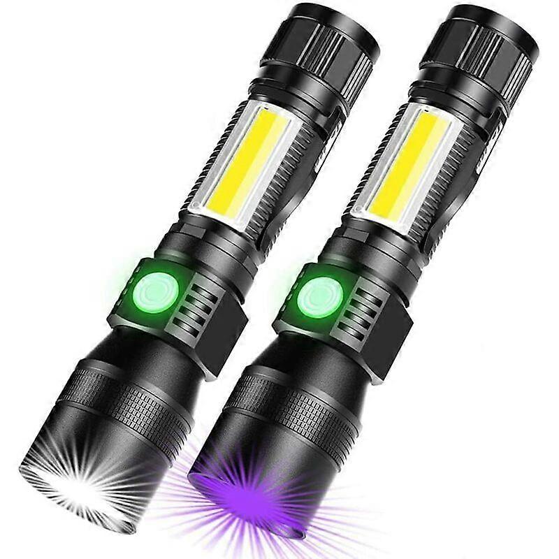 USB Rechargeable Flashlights, 3 in 1 UV Scorpion Flashlights Super Bright
