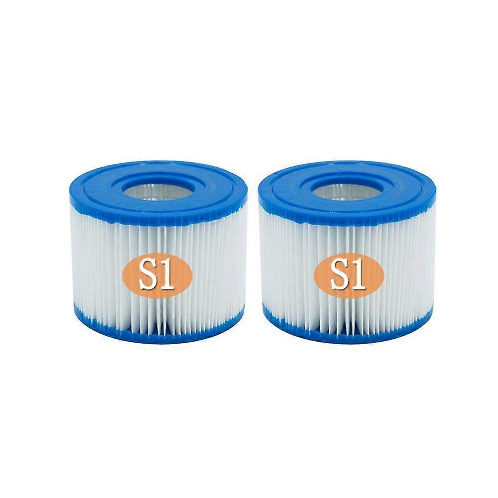 Easy to Install Type S1 Pool Cartridges 6 Filters, Blue, Fontainebleau
