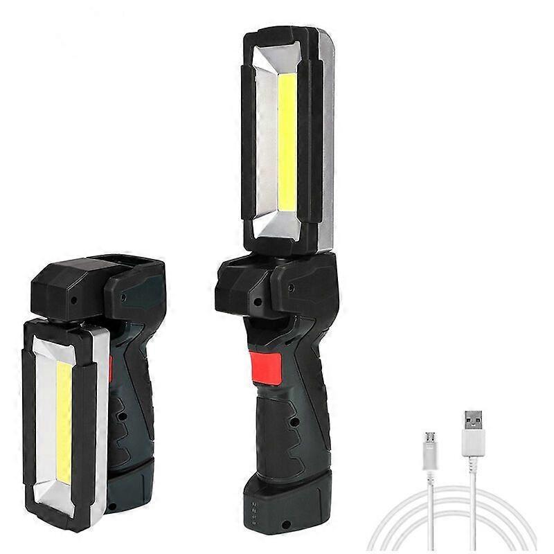 LED Flashlight Work Light, Portable USB Rechargeable Inspection Light with