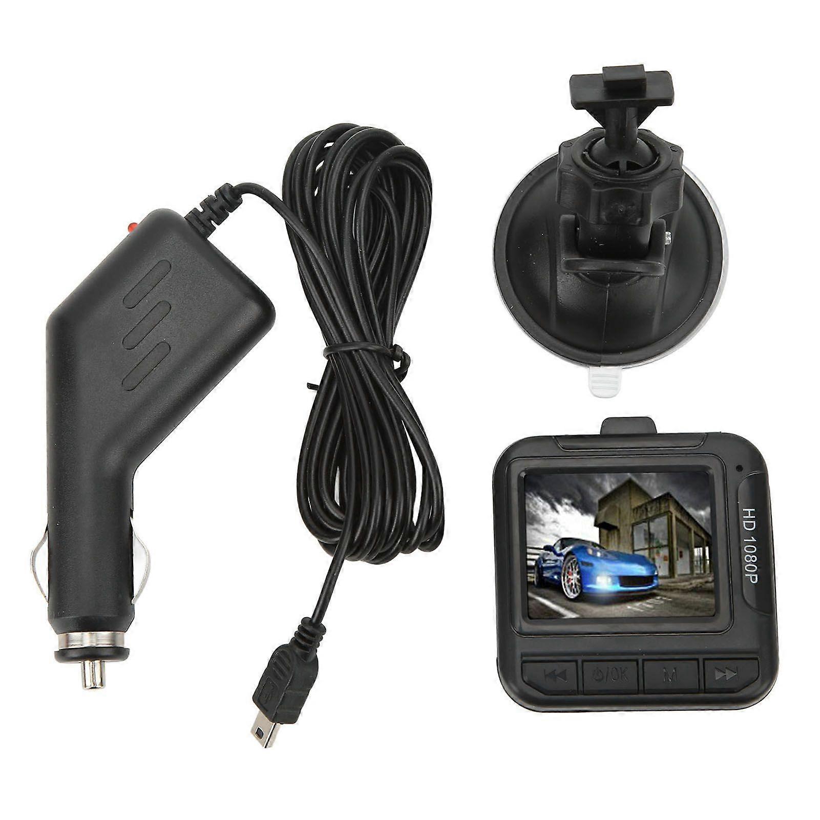 Driving Recorder 1080P HD 1.6in Color Display Screen Loop Recording Dash Cam for Car