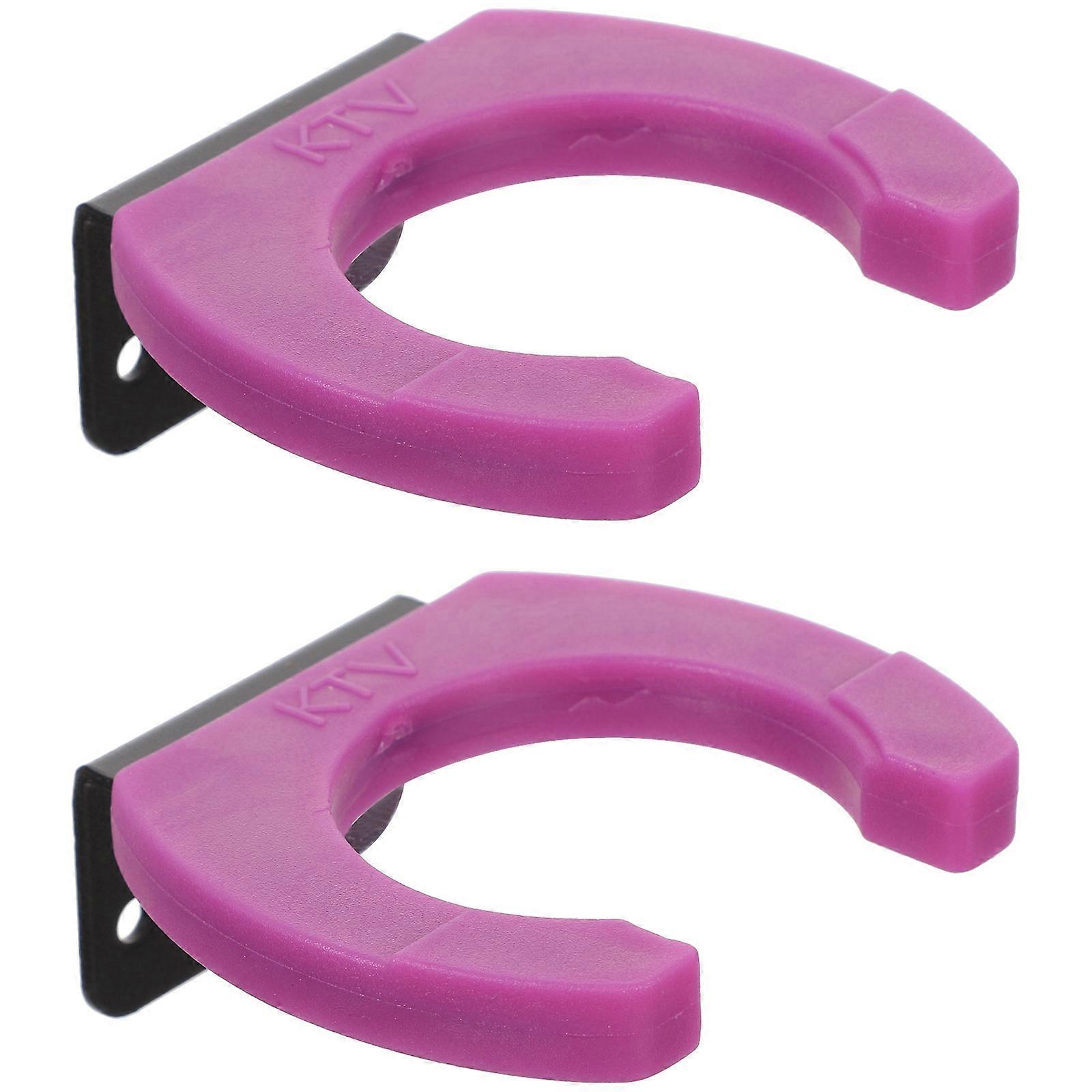 10Pcs Microphone Wall Mount Hooks for Secure Mic Hanger Purple
