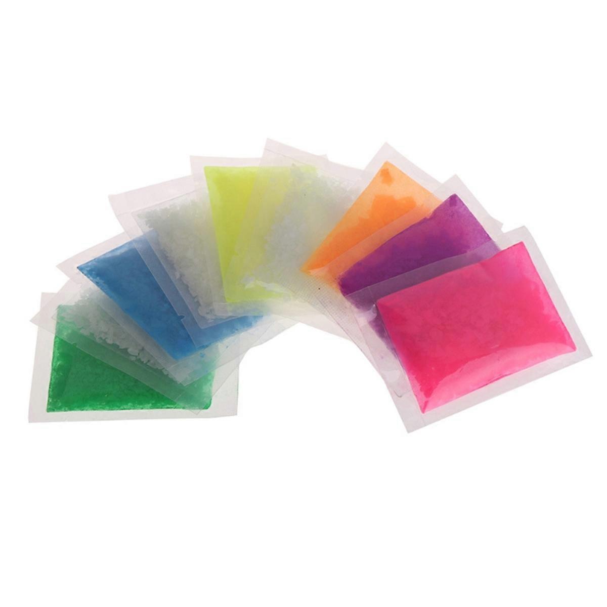 Luminous Nail Glitter Fluorescent Powder for DIY Use 4Packs Blue