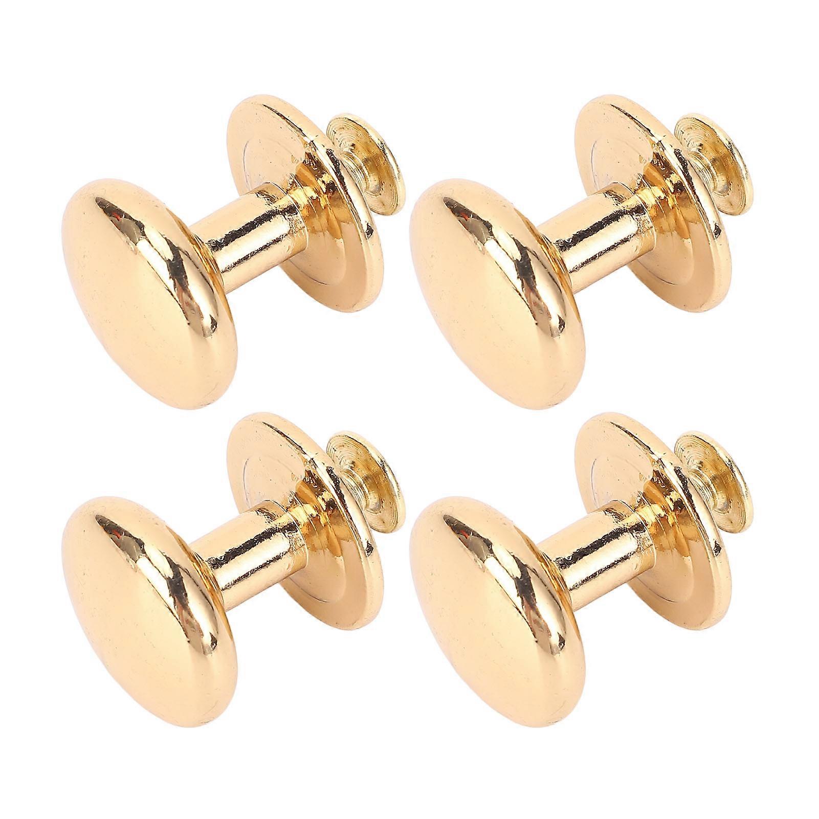 10 Sets Round Head Button Rivet 18mm Screwback Gold Fixing Tool
