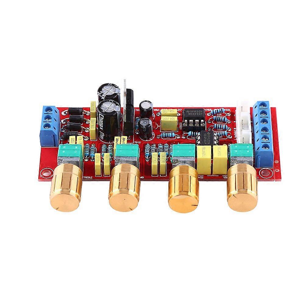 HIFI Preamp NE5532 Pre amplifier Tone Board Kits AC 12V OP-AMP HIFI AmplifierAssembled board