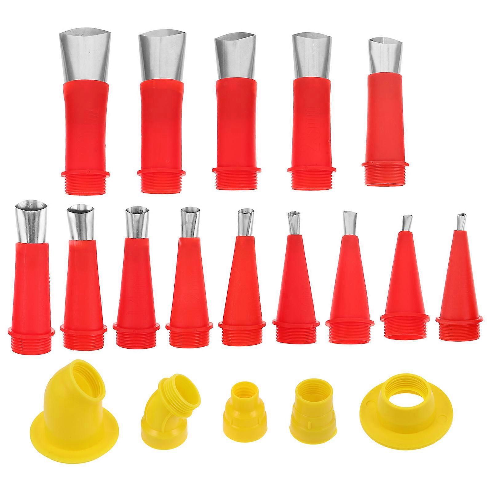 Plastic Caulking Tool Set for Precise Glue Application 1Set with Removable Base