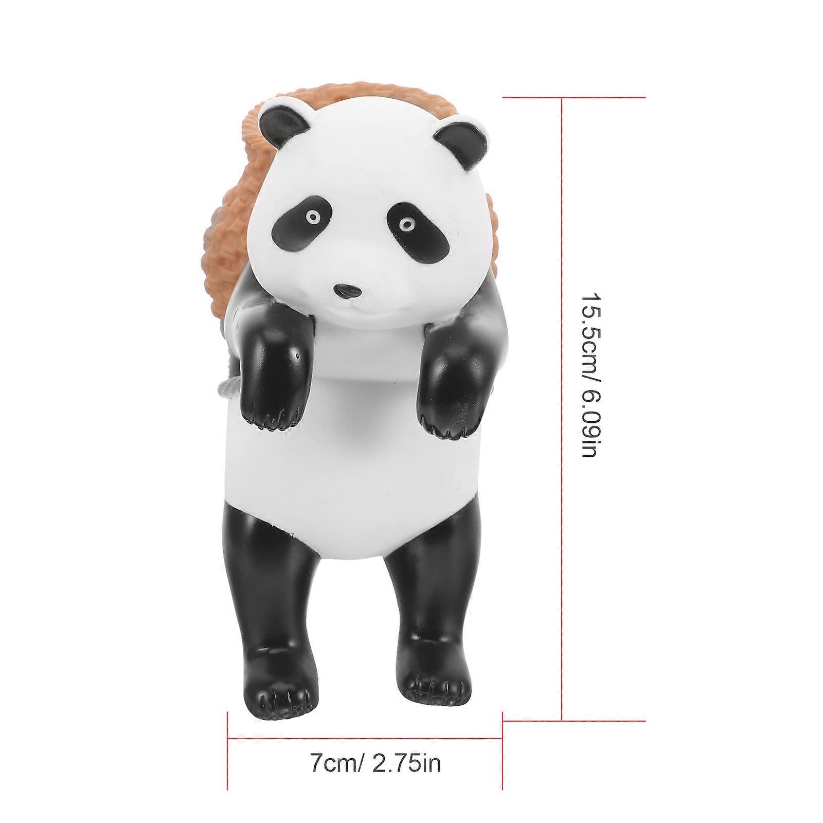 Aquarium Panda Adornment Creative Backpack Panda Sculpture for Decor