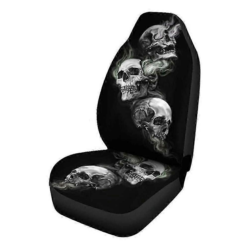 Car Seat Covers Waterproof Halloween Skeleton Breathable Car Seat Cover Protector Compatible for Car Truck SUV Van