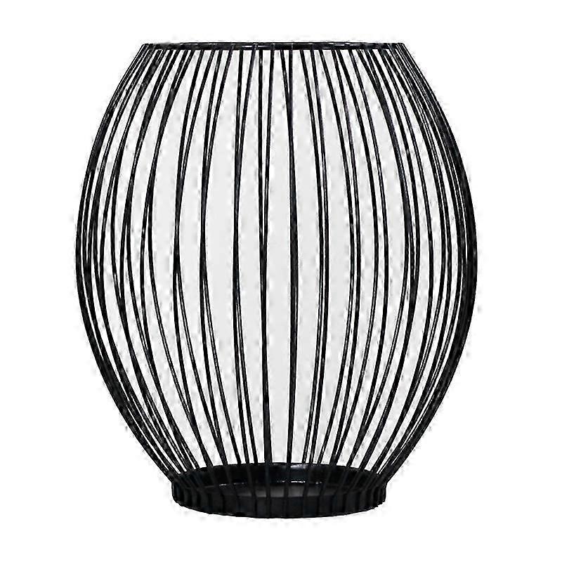 Hollow iron Candle Holder candlestick lantern Geometric Shapes centro de mesa Black Coffee Table Birdcage shape Candlestick