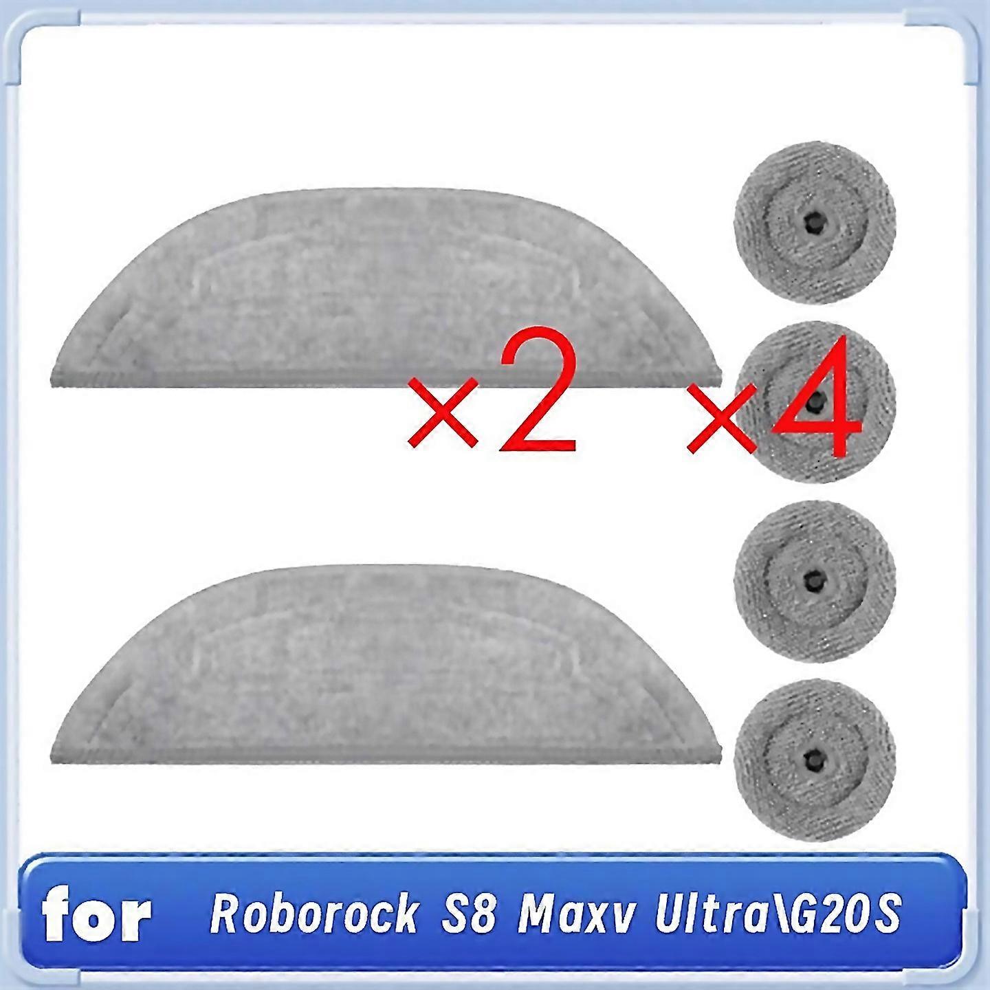 For Mop Pads Refills For Roborock S8 Maxv Ultra G20s Robot Vacuum Dual Sonic Vibrations Modules