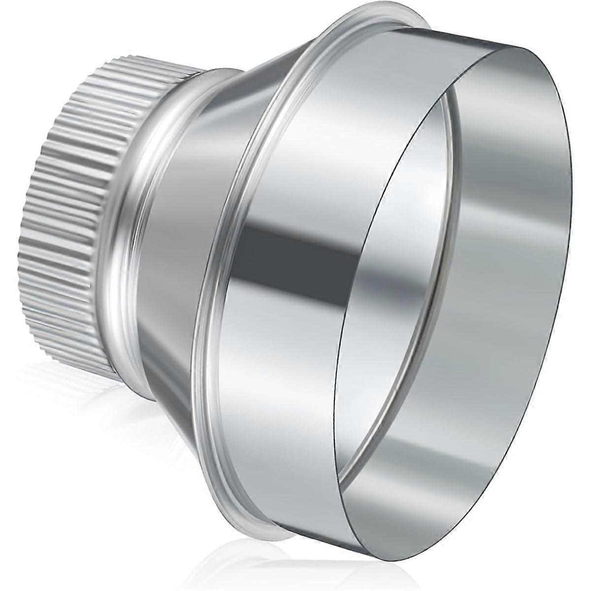 6 Inch to 4 Inch Duct Reducer Increaser Galvanized Steel Air Duct Adapter Round Crimped Pipe Connec