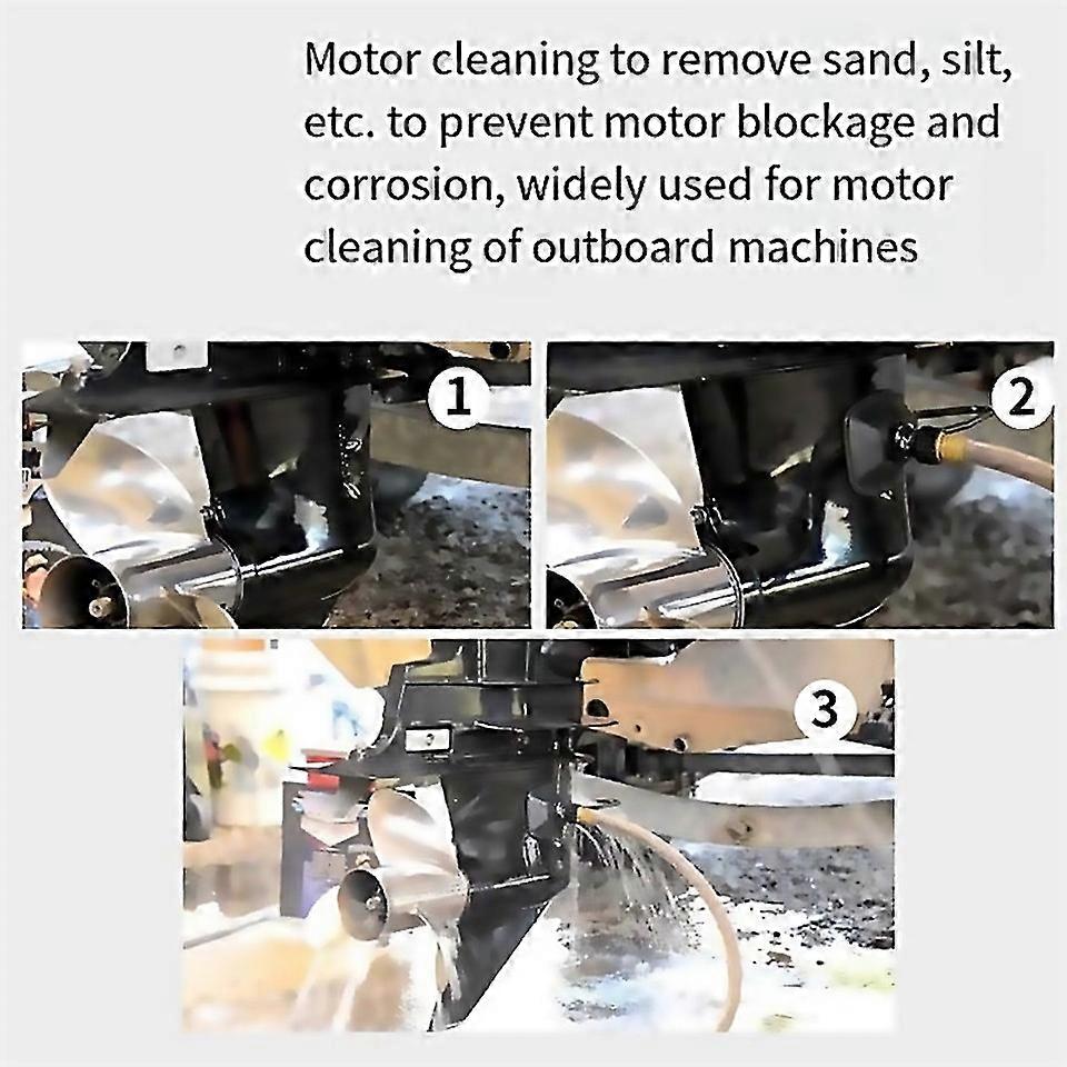 For Outboard Muff Motor Flusher Boat Cleaning Engine Marine Tool Flushing