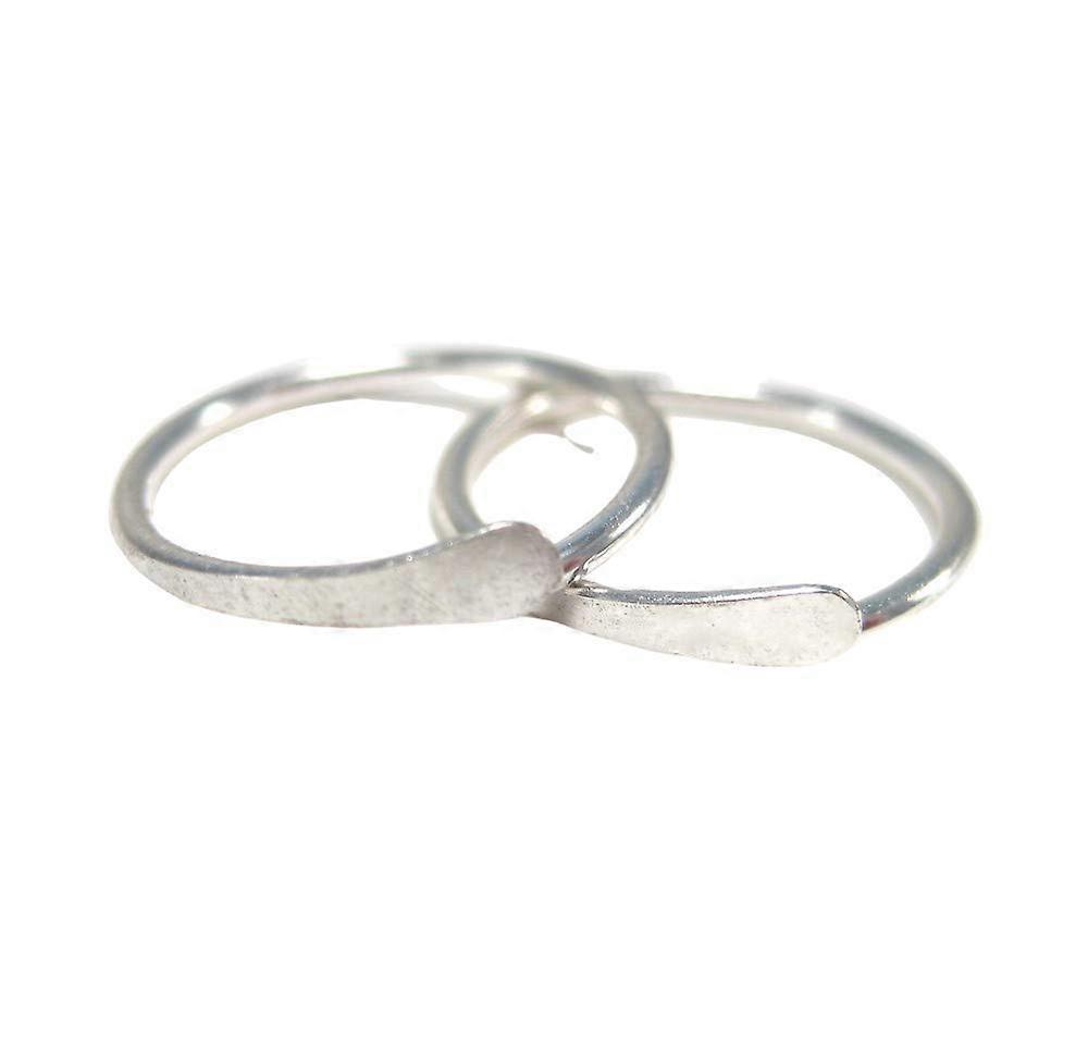 Tiny Simple Sølv Brusk Hoops Øvre Øre Piercing