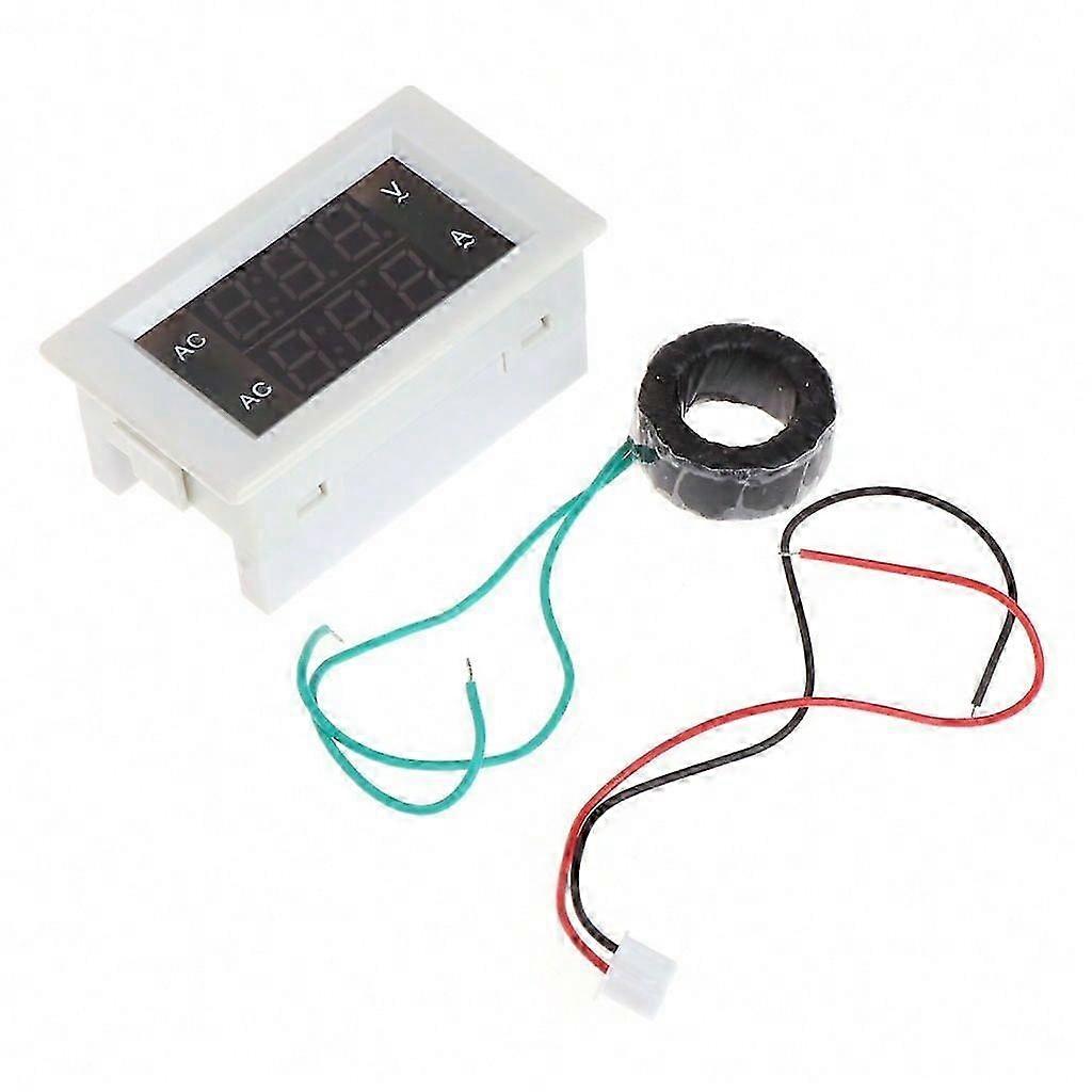 Dual Display Multimeter Amperage Meter Volt Amp Gauge Panel Easy Installation