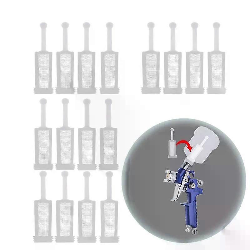 New 16 Pcs Universal Gravity Spray-Gun Filters Fine Mesh Disposable Gravity Feed Spray-Gun Paint Strainer