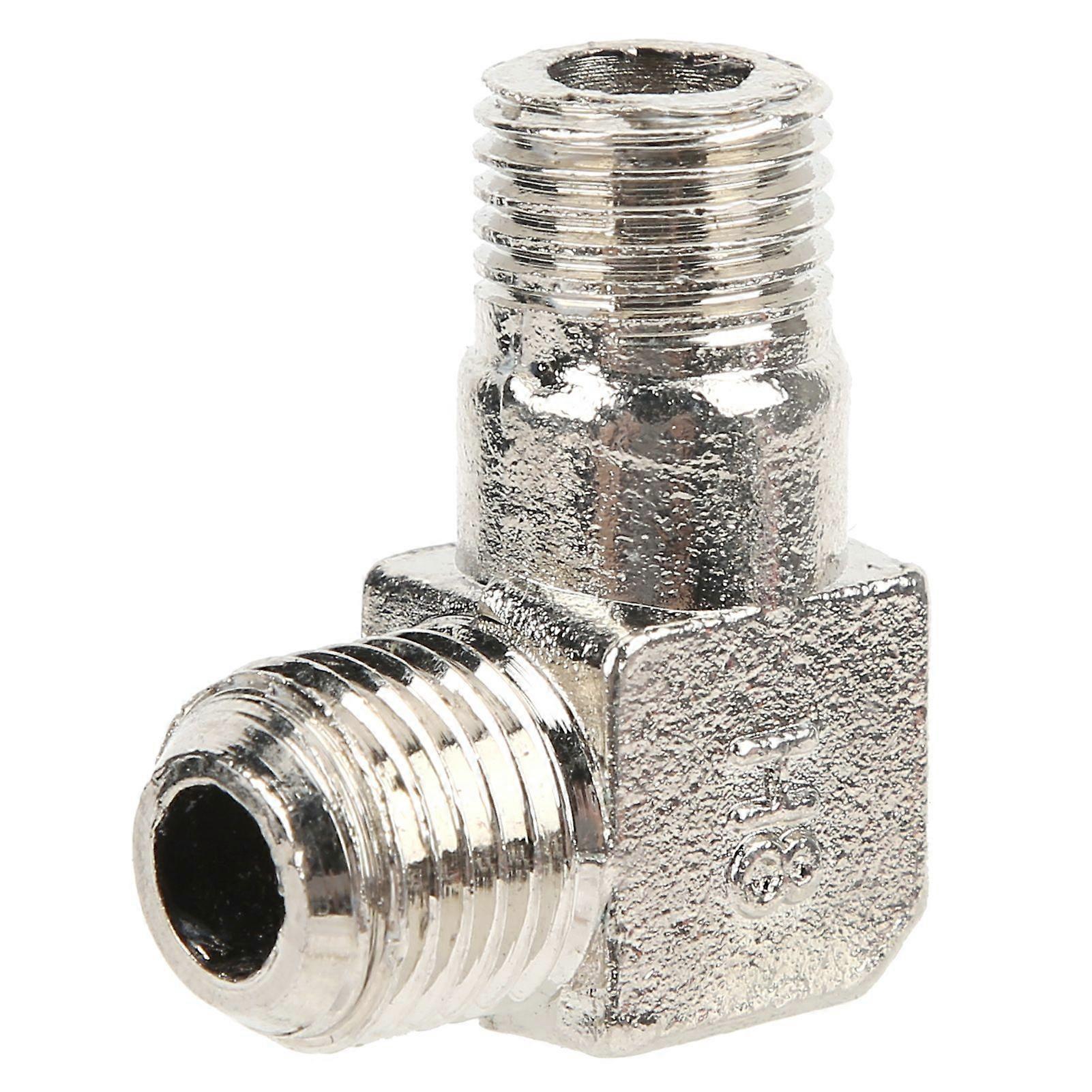 Air Pump Connection Elbow Right Angle Zinc Alloy Thread Pipe Joint Accessories 1/4 x 14