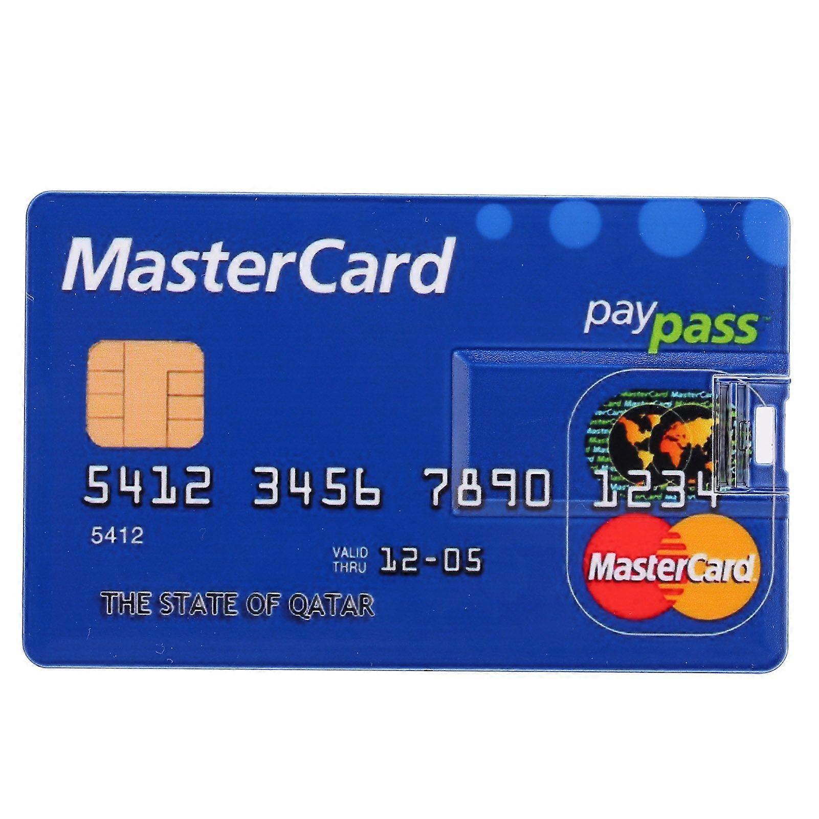 Card Shaped U Disk Simple Unique USB Flash Drive for Data Storage File Transfer (32GB)