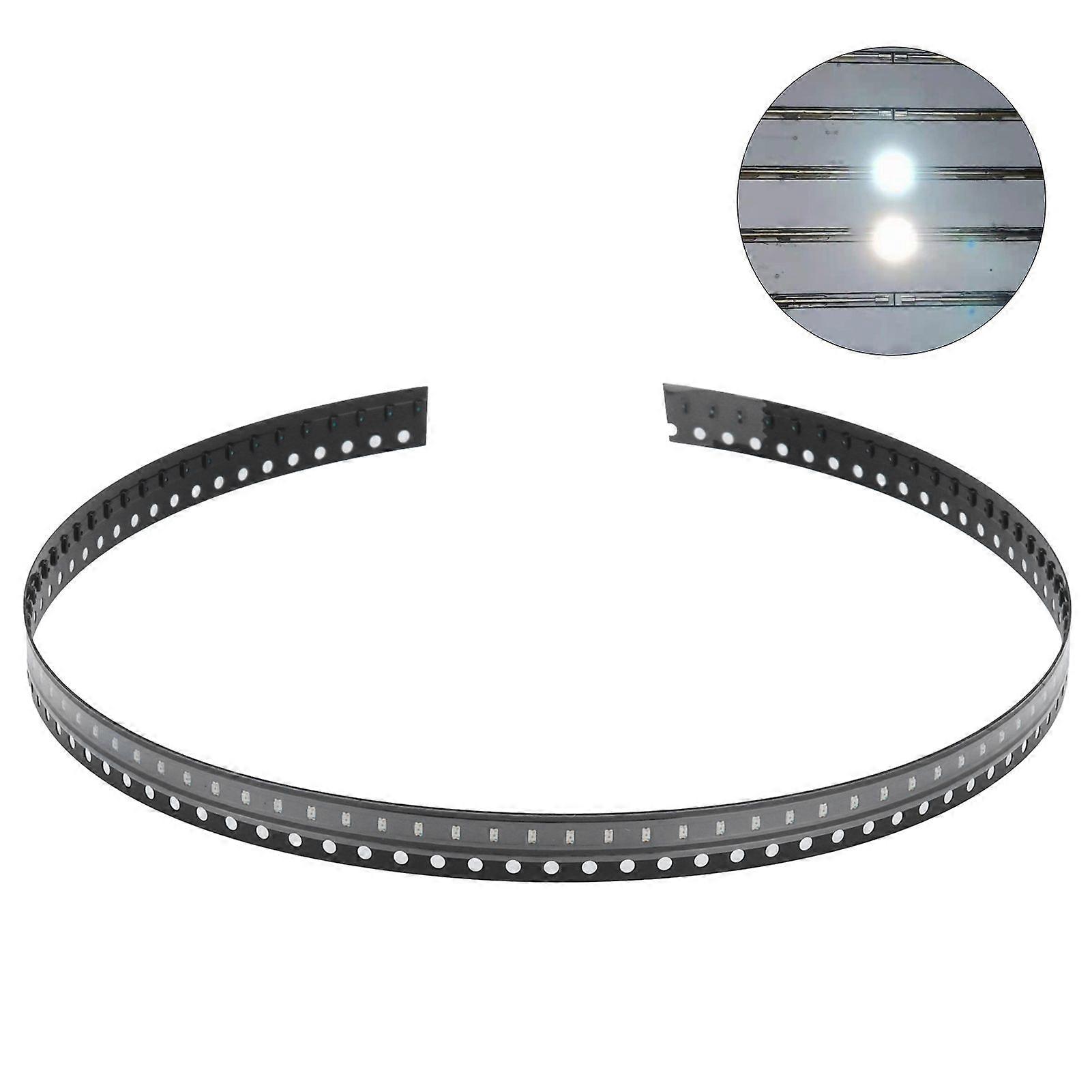 100Pcs SMD LED Diodes Electronic Components HighStrength Tiny Low Voltage for DIY PCB(Warm White )