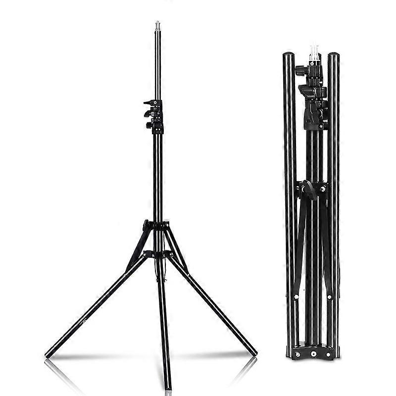 Reverse Folding Aluminum Alloy Light Stand Tripod with 1/4 Screw Interface for SLR Cameras Studio Li