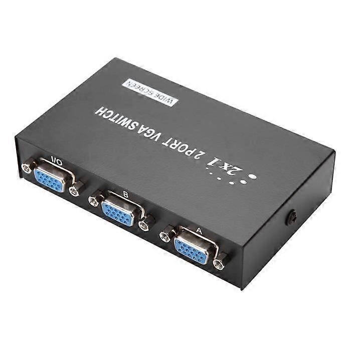 Hililand VGA 2 in 1 out 2 in 1 out VGA Switch Splitter Data Synchronization VGA Monitor Switch