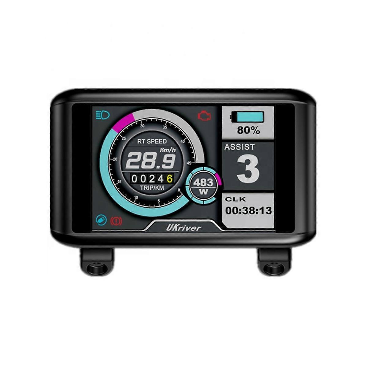 UKC1 24/36/48/52/60/72V Universal Colorful Electric Bicycle LCD Display with USB Charging Function