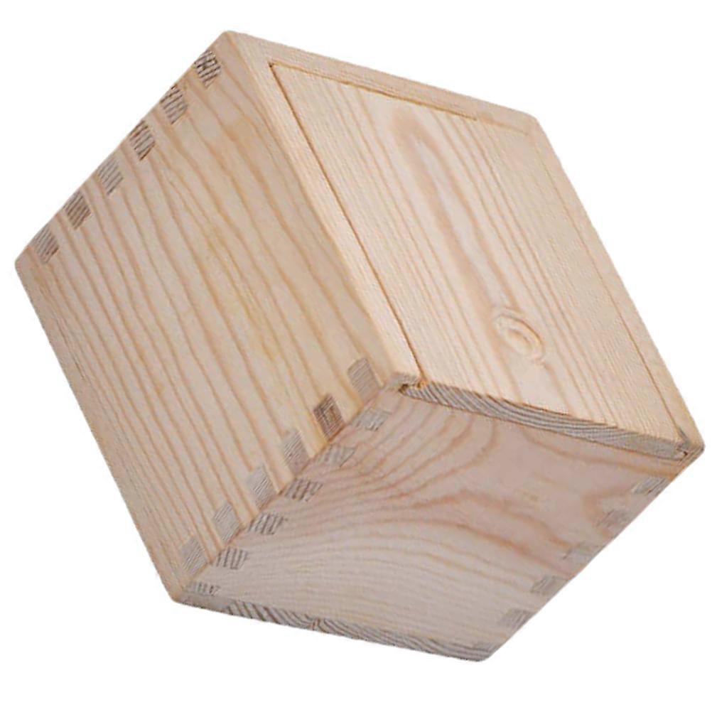 Slide Type Wooden Box for Teacup Storage with 4Pcs Gift Set