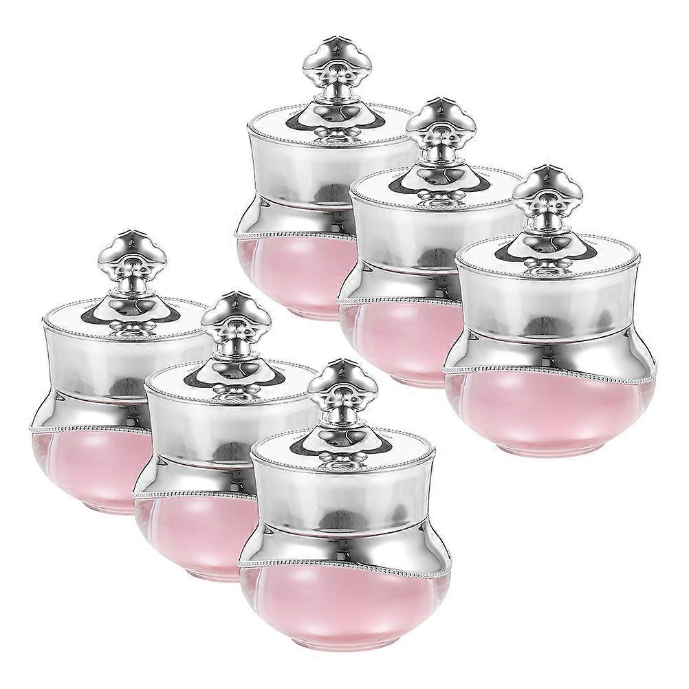 Acrylic Travel Cream Jar Pink for Storage 30Pcs Empty Small Cream Jars