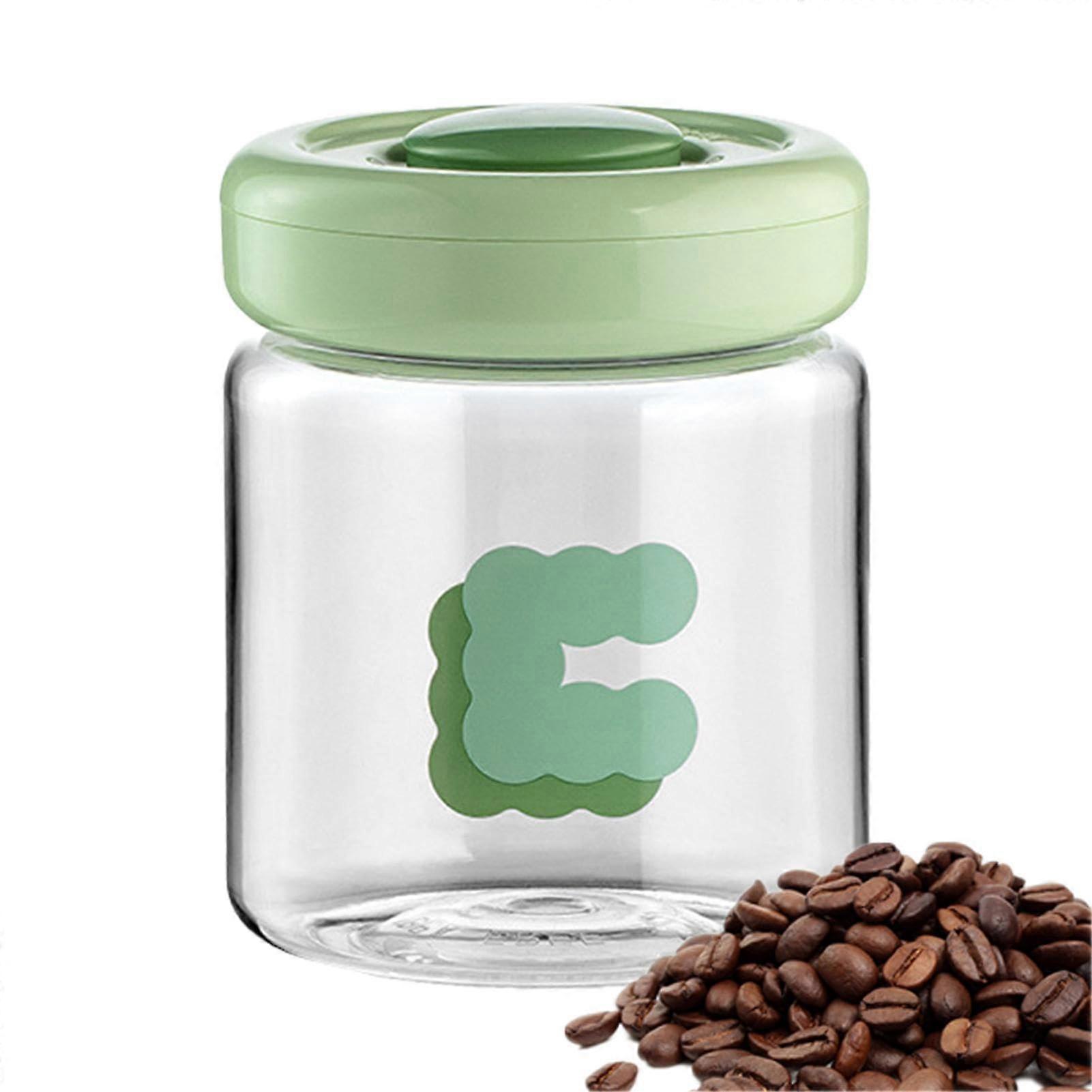 Cereal Storage Container - Press-Type Vacuum Sealed Jars, Airtight Food Storage for Flour, Sugar, Coffee, Transparent Design